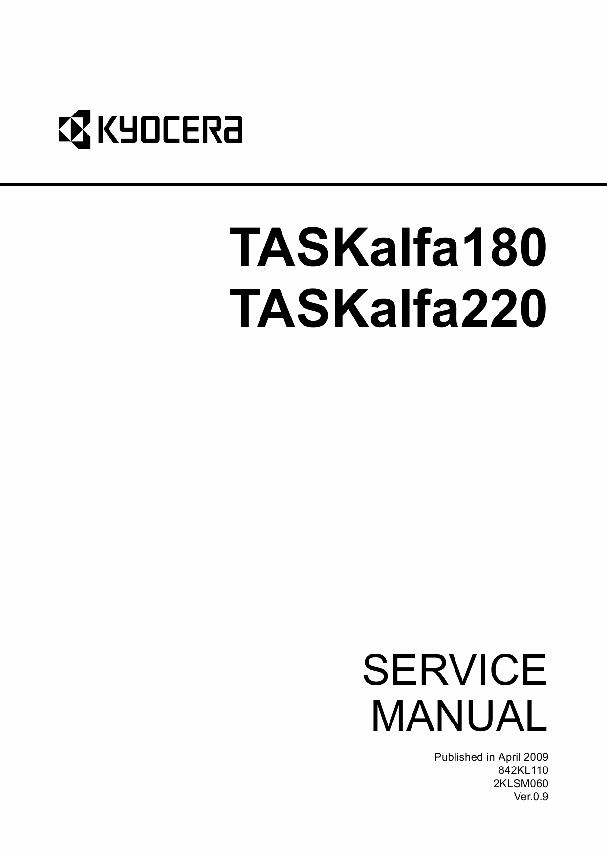 KYOCERA MFP TASKalfa-180 220 Service Manual-1